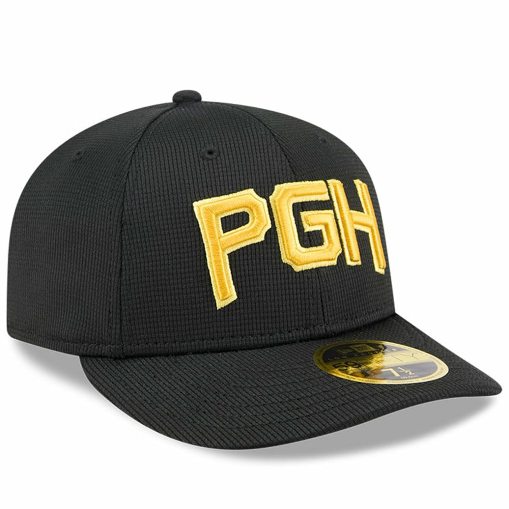 Pittsburgh Pirates City Connect Batting Practice Low Profile 59FIFTY Fitted Hat - Black | New Era