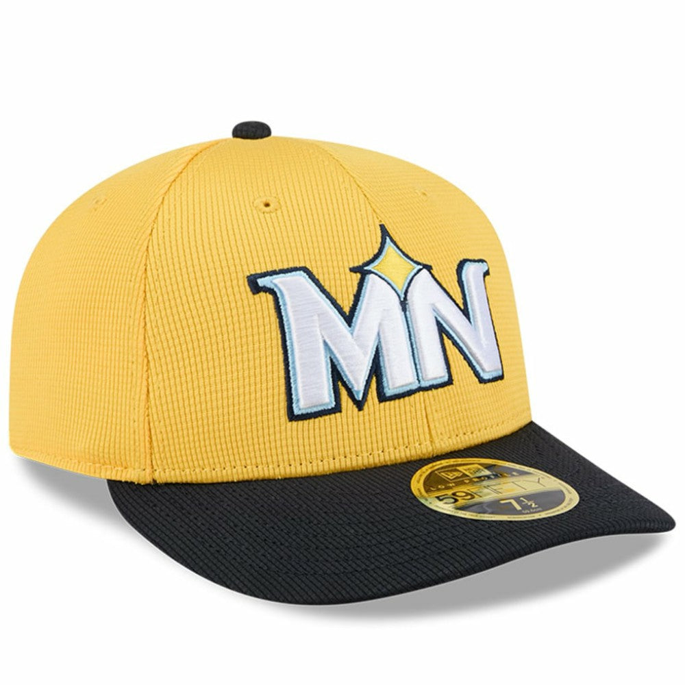 Minnesota Twins City Connect Batting Practice Low Profile 59FIFTY Fitted Hat - Yellow/Black | New Era