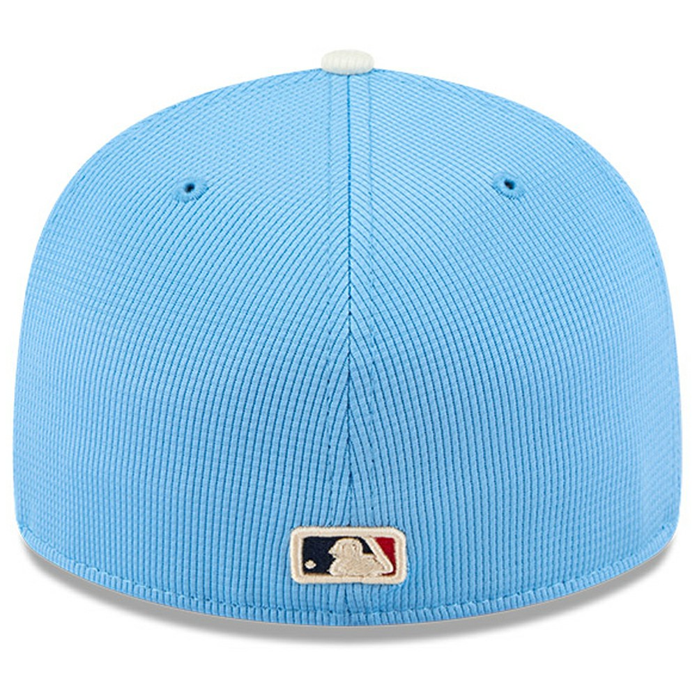 Los Angeles Dodgers City Connect Batting Practice Low Profile 59FIFTY Fitted Hat - Light Blue | New Era