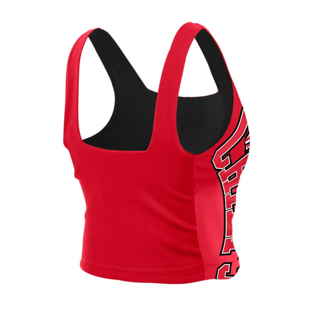 NFL Kansas City Chiefs Women's Reversible Cropped Sport Classics Tank Top