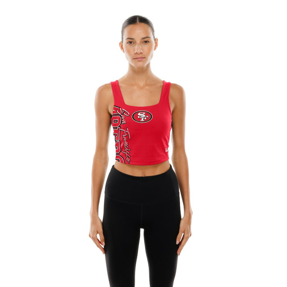 NFL San Francisco 49ers Women's Reversible Cropped Sport Classics Tank Top