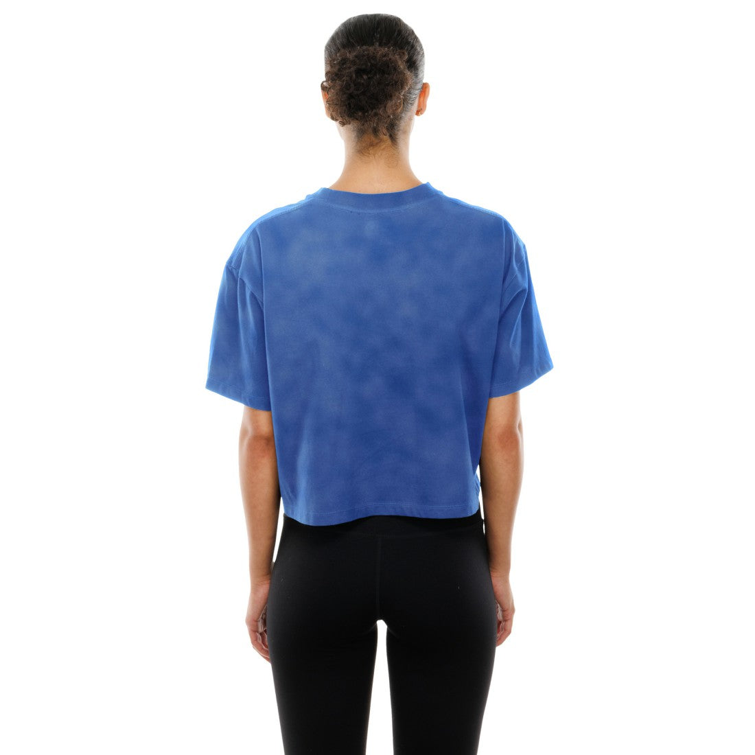 NFL Detroit Lions Women's Cropped Boxy Sport Classics Mineral Wash T-Shirt