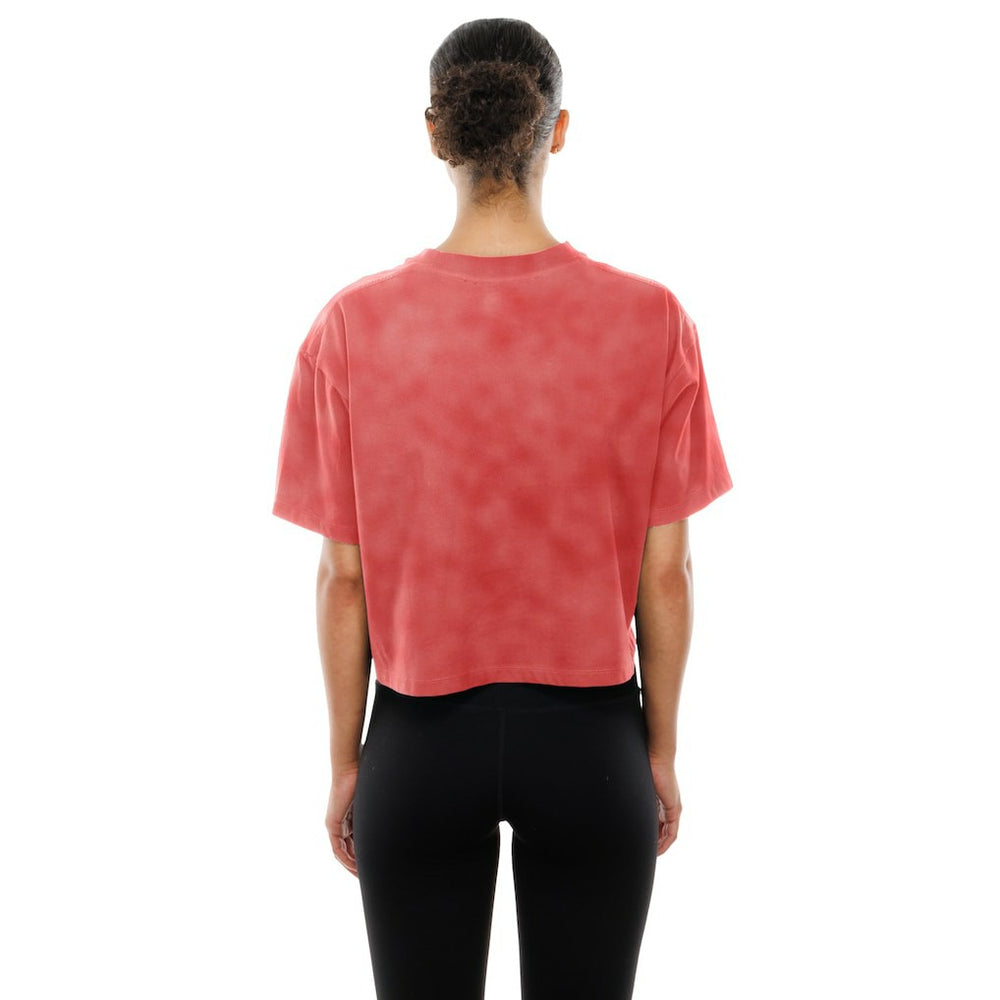 NFL Kansas City Chiefs Women's Cropped Boxy Sport Classics Mineral Wash T-Shirt