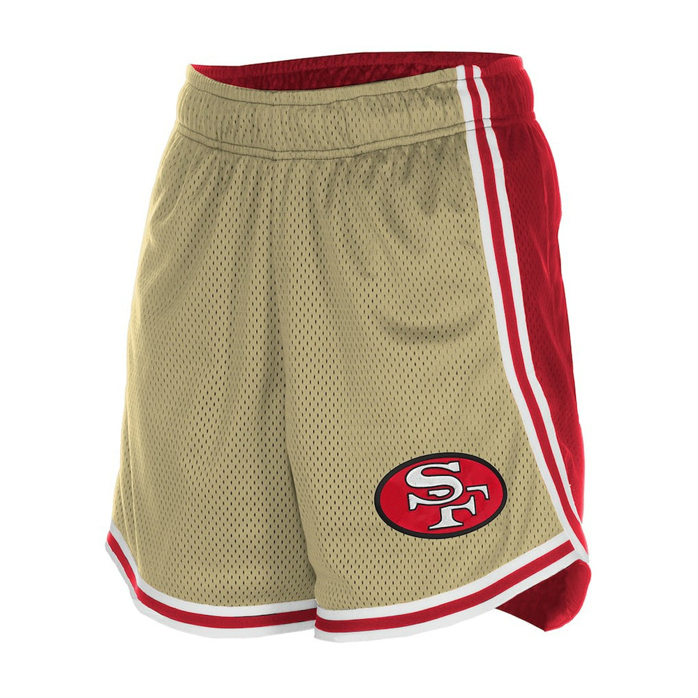 NFL San Francisco 49ers Women's Throwback Sport Classics Mesh Shorts