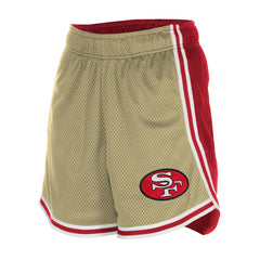 NFL San Francisco 49ers Women's Throwback Sport Classics Mesh Shorts