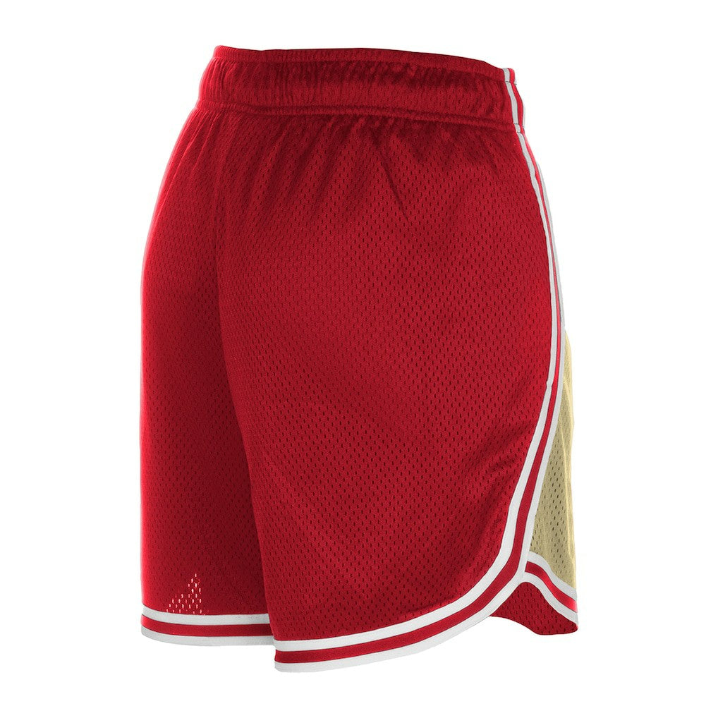 NFL San Francisco 49ers Women's Throwback Sport Classics Mesh Shorts