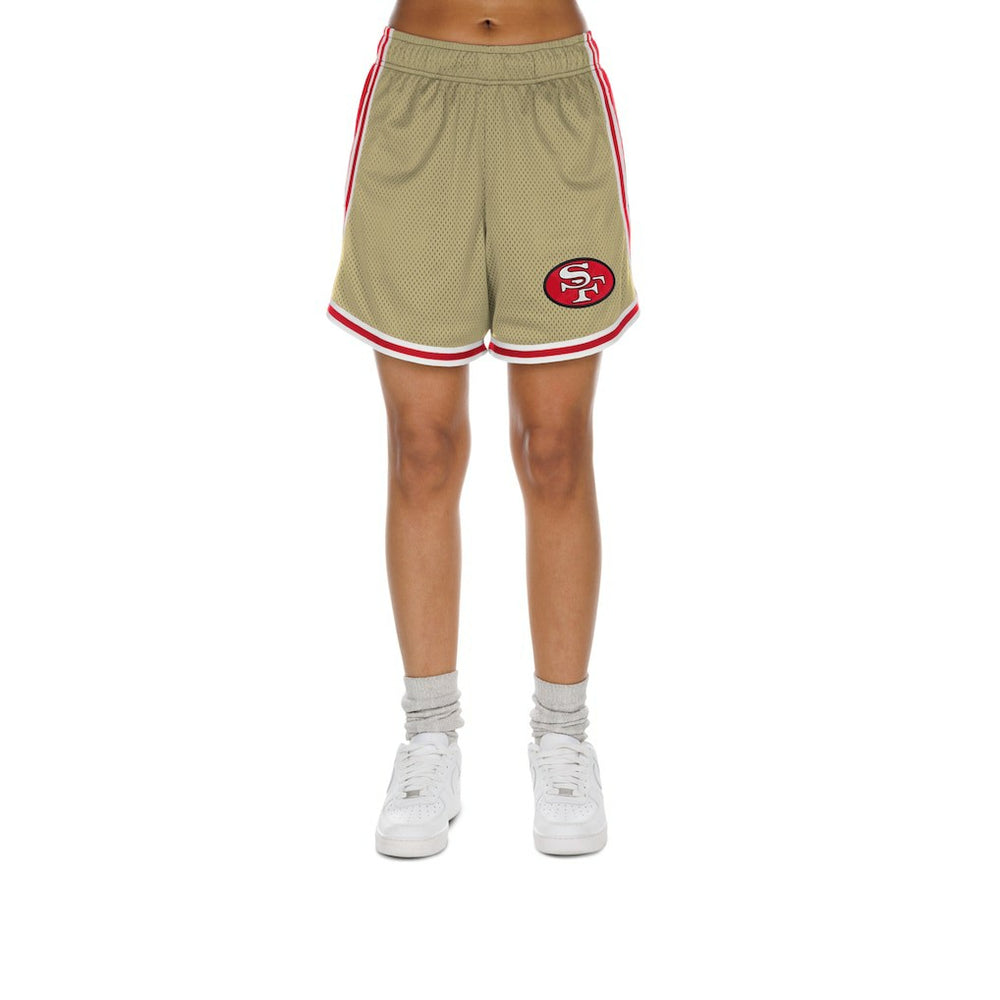 NFL San Francisco 49ers Women's Throwback Sport Classics Mesh Shorts