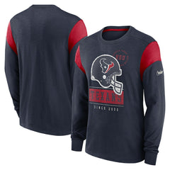 NFL Houston Texans Rewind Playback Helmet Long Sleeve T-Shirt