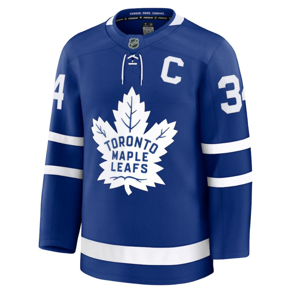 Auston Matthews Toronto Maple Leafs Fanatics Captain Patch Home Premium Jersey