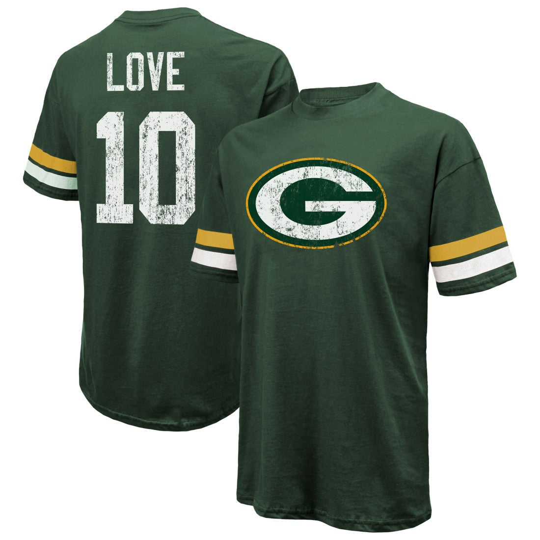 NFL Green Bay Packers Jordan Love  Majestic Threads Name & Number Oversize Fit T-Shirt