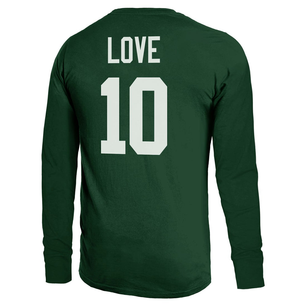 NFL Green Bay Packers Jordan Love  Majestic Threads Name & Number Long Sleeve T-Shirt