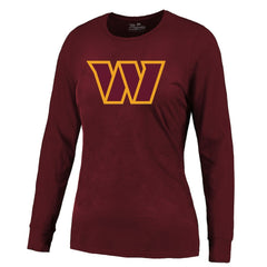 NFL Washington Commanders Jayden Daniels  Majestic Threads Women's Player Name & Number Long Sleeve T-Shirt