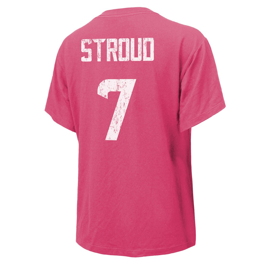 NFL Houston Texans C.J. Stroud  Majestic Threads Women's Name & Number T-Shirt