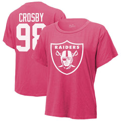 NFL Las Vegas Raiders Maxx Crosby  Majestic Threads Women's Name & Number T-Shirt