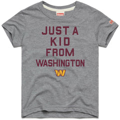 NFL Washington Commanders Homage Youth Just a Kid Tri-Blend T-Shirt