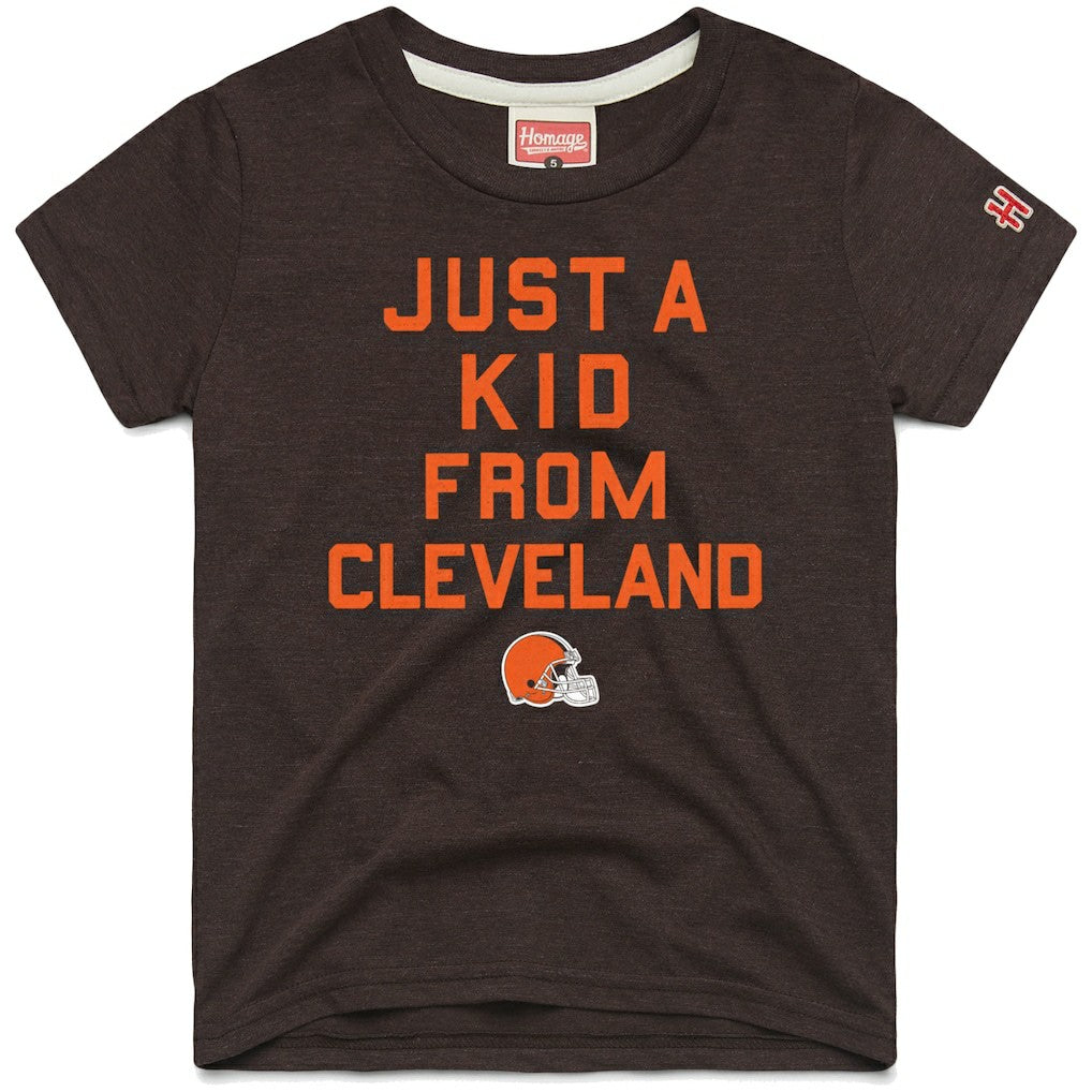 NFL Cleveland Browns Homage Youth Just a Kid Tri-Blend T-Shirt