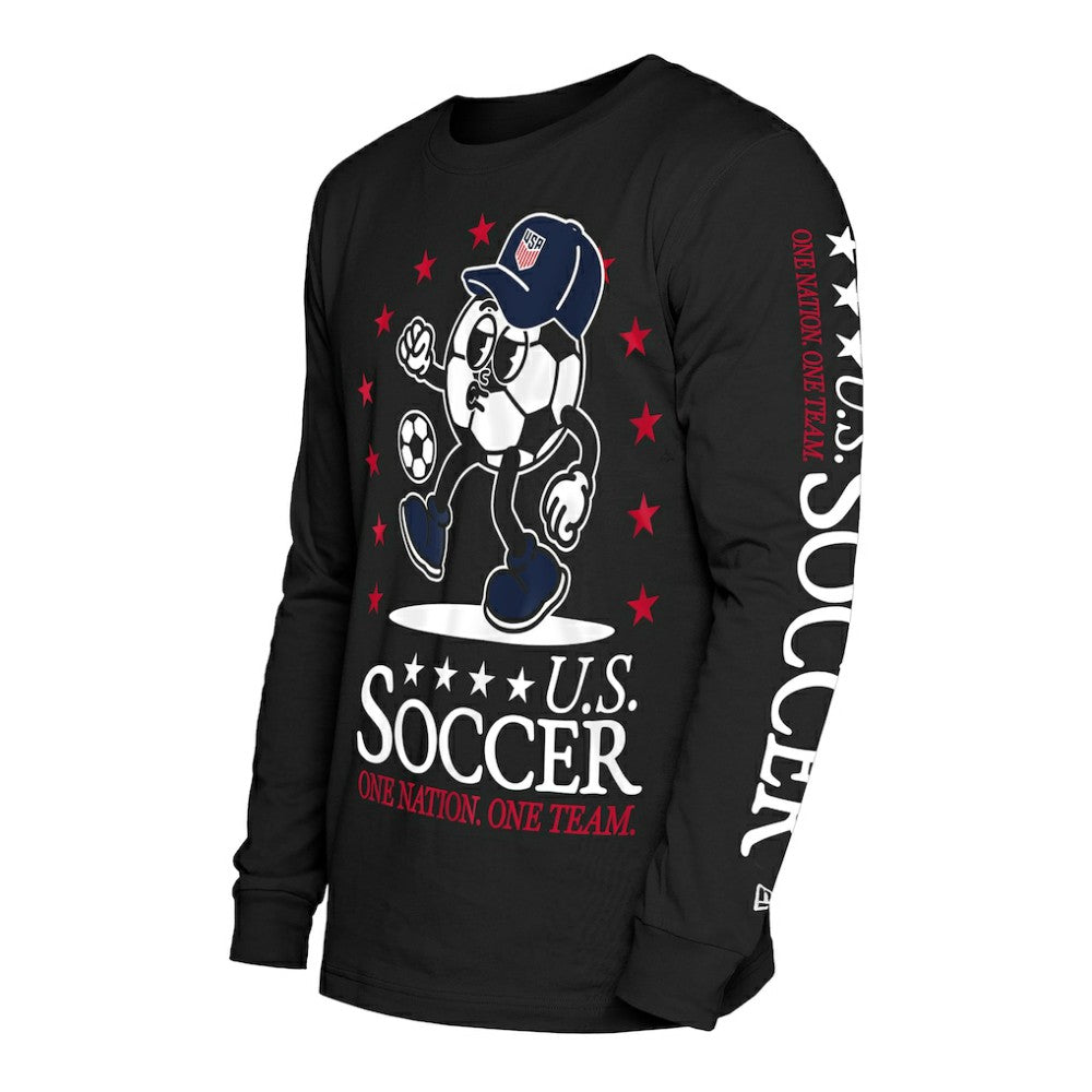 USMNT New Era Old School Sport Long Sleeve T-Shirt / Soccer Discount