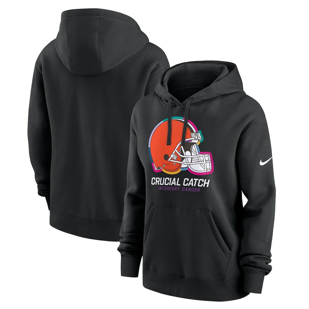 NFL Cleveland Browns Women's 2024 NFL Crucial Catch Club Pullover Hoodie