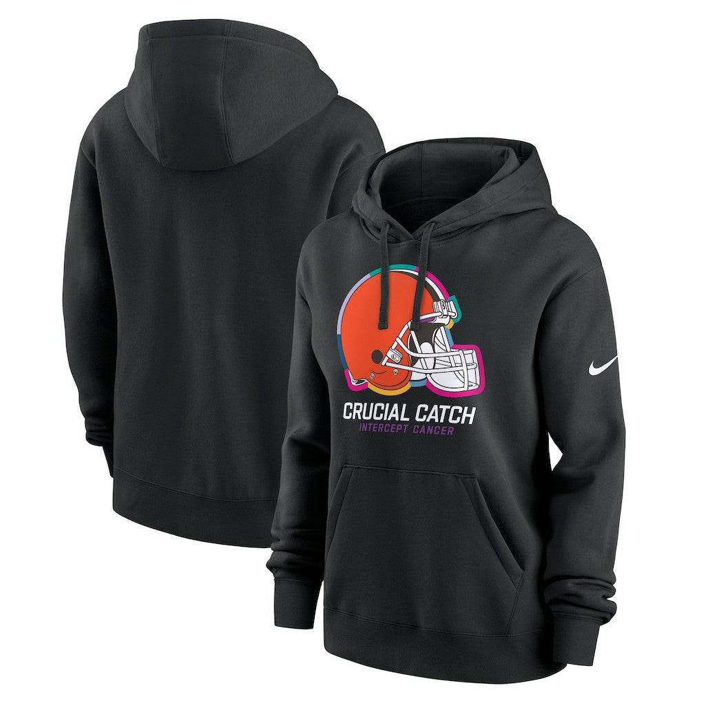 NFL Cleveland Browns Women's 2024 NFL Crucial Catch Club Pullover Hoodie