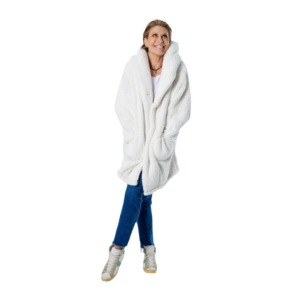 The Best Lounger in the World By Jill Martin Chicago Bulls Unisex Cream Oversized Open-Front Hoodie Sweater on sale