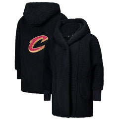 The Best Lounger in the World By Jill Martin Cleveland Cavaliers Unisex Black Oversized Open-Front Hoodie Sweater shop