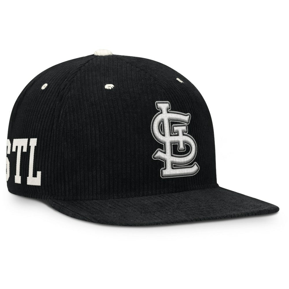 St. Louis Cardinals Pro Corduroy Structured Snapback Hat - Black | Nike