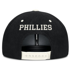 Philadelphia Phillies Pro Corduroy Structured Snapback Hat - Black | Nike