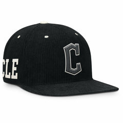 Cleveland Guardians Pro Corduroy Structured Snapback Hat - Black | Nike
