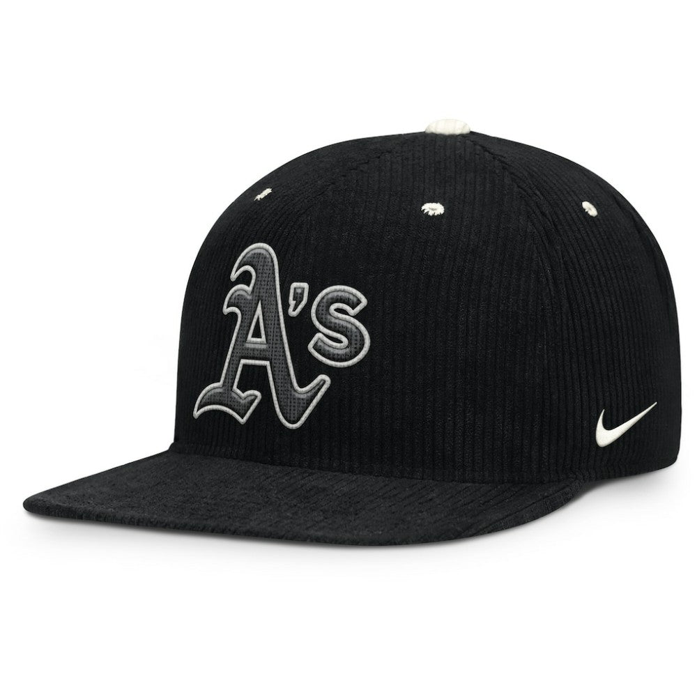 Athletics Pro Corduroy Structured Snapback Hat - Black | Nike