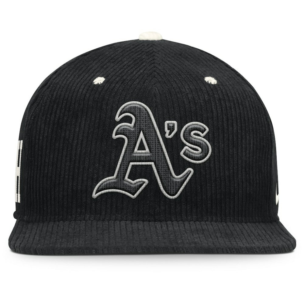 Athletics Pro Corduroy Structured Snapback Hat - Black | Nike