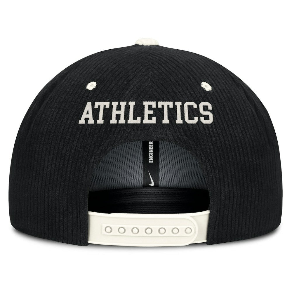Athletics Pro Corduroy Structured Snapback Hat - Black | Nike