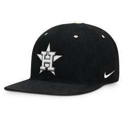 Houston Astros Pro Corduroy Structured Snapback Hat - Black | Nike