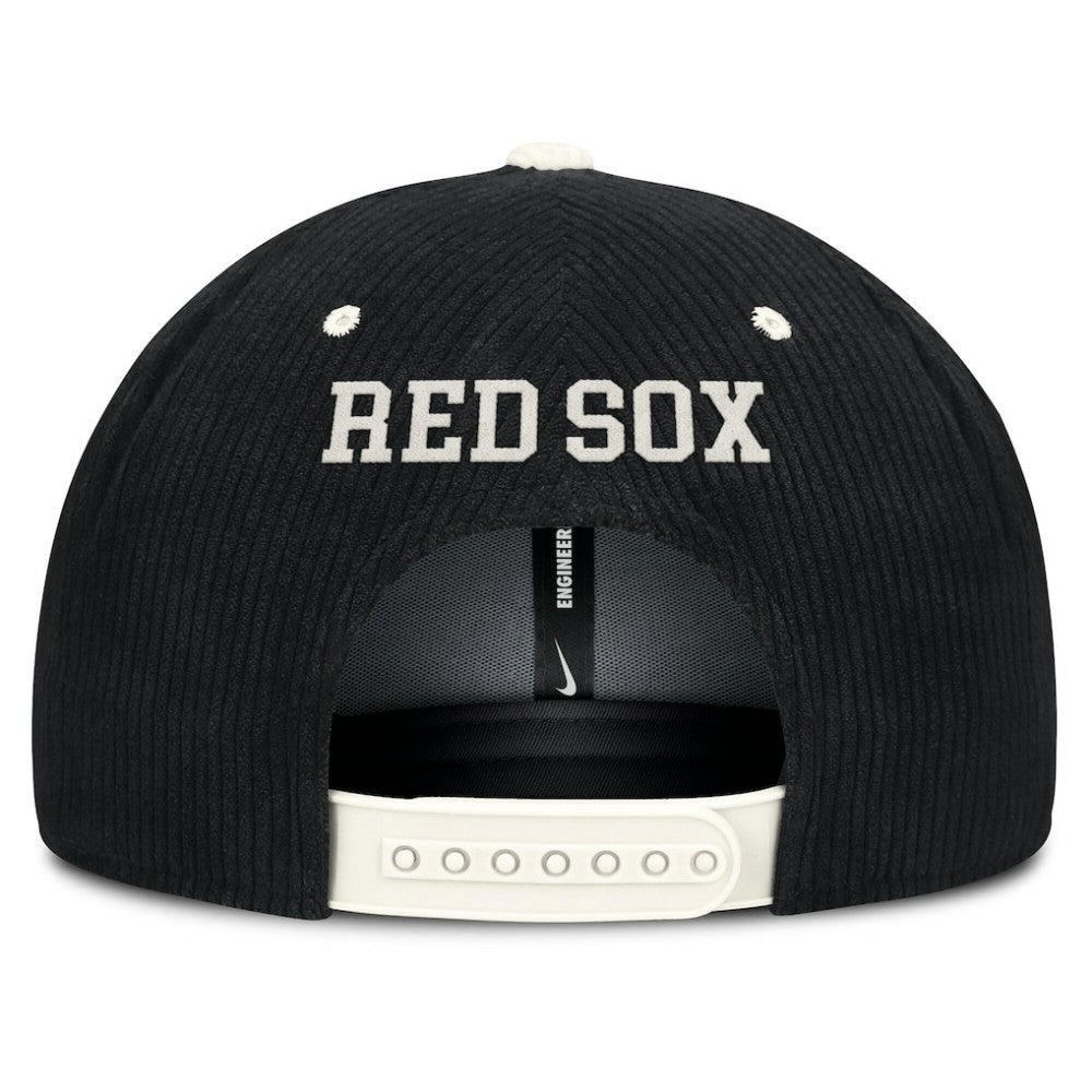 Boston Red Sox Pro Corduroy Structured Snapback Hat - Black | Nike