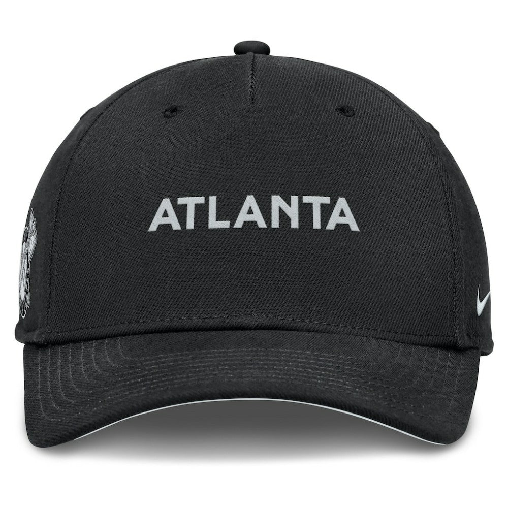 Atlanta Braves Rise Performance Adjustable Hat - Black | Nike