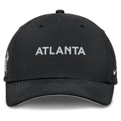 Atlanta Braves Rise Performance Adjustable Hat - Black | Nike