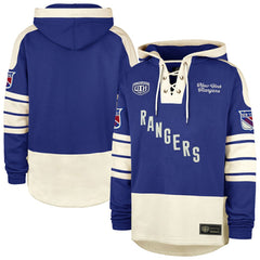 New York Rangers '47 Blue Line Heritage Lacer Pullover Hoodie