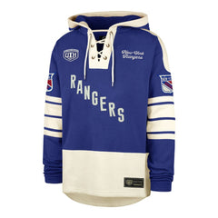New York Rangers '47 Blue Line Heritage Lacer Pullover Hoodie
