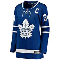 Auston Matthews Toronto Maple Leafs Fanatics Women's Captain Patch Home Breakaway Player Jersey