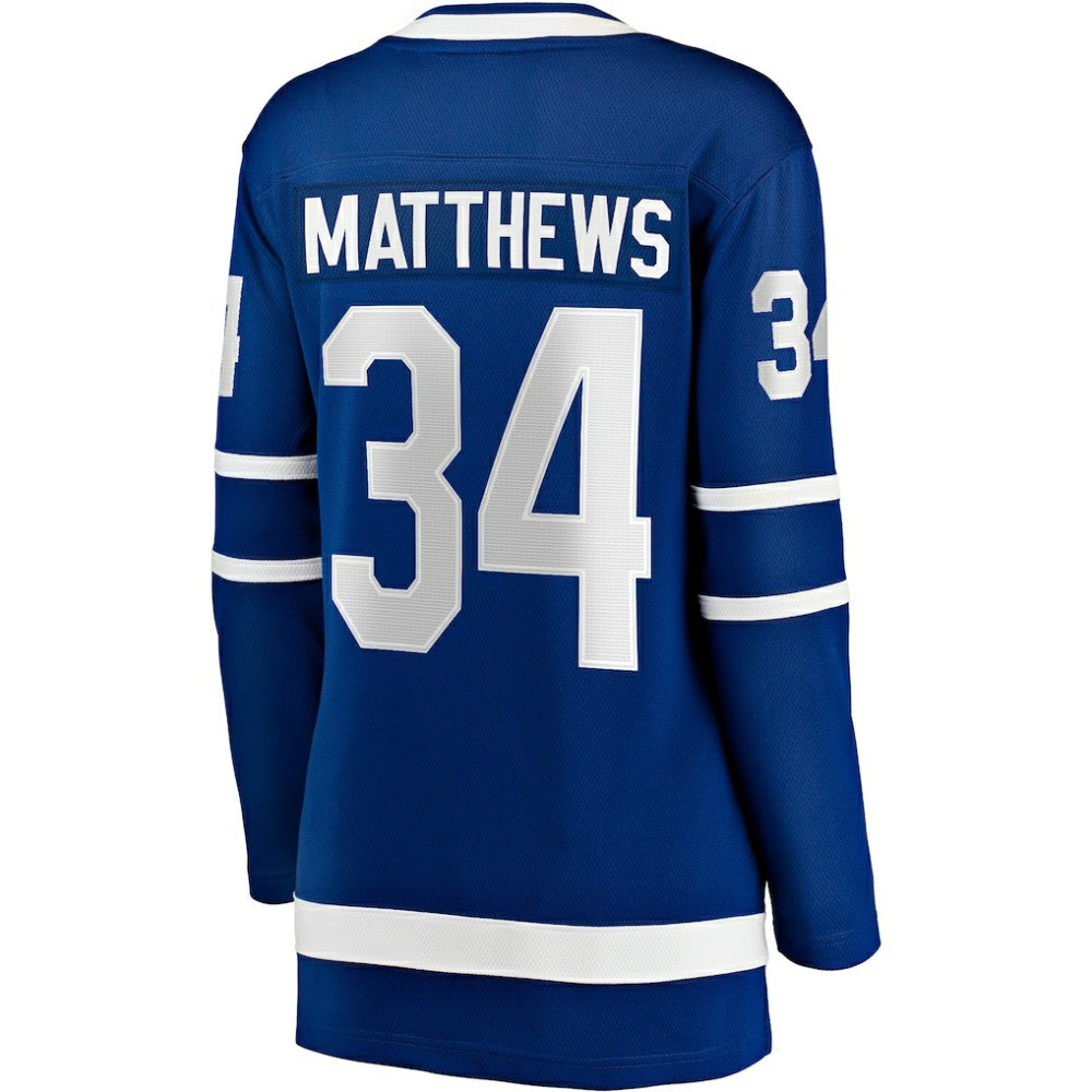 Auston Matthews Toronto Maple Leafs Fanatics Women's Captain Patch Home Breakaway Player Jersey