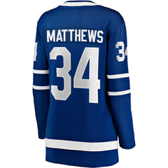Auston Matthews Toronto Maple Leafs Fanatics Women's Captain Patch Home Breakaway Player Jersey