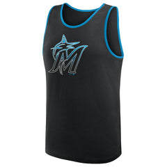 Miami Marlins Logo Athletic Unmatched Success Tank Top - Black