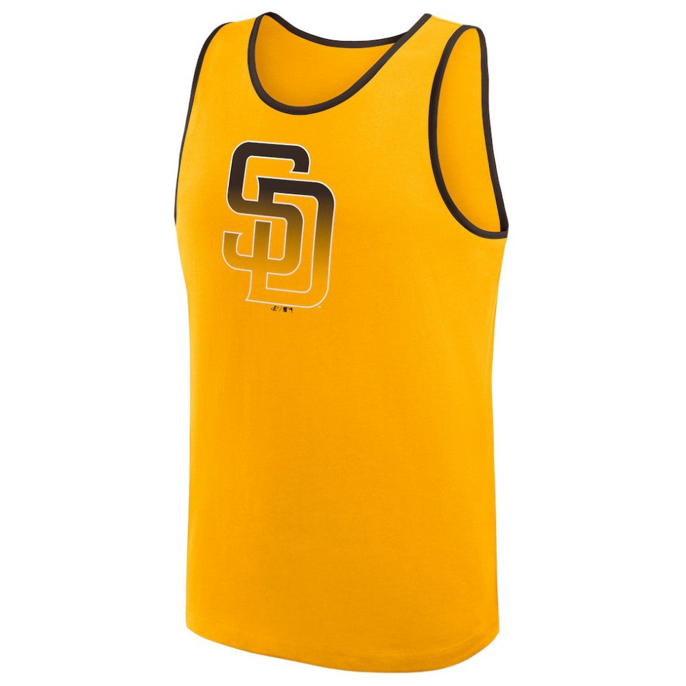 San Diego Padres Logo Athletic Unmatched Success Tank Top - Gold