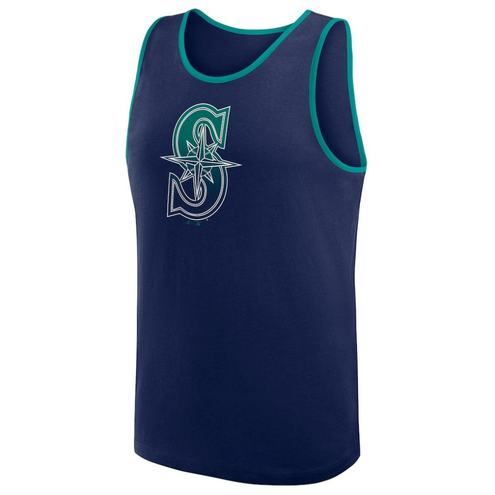 Seattle Mariners Logo Athletic Unmatched Success Tank Top - Navy