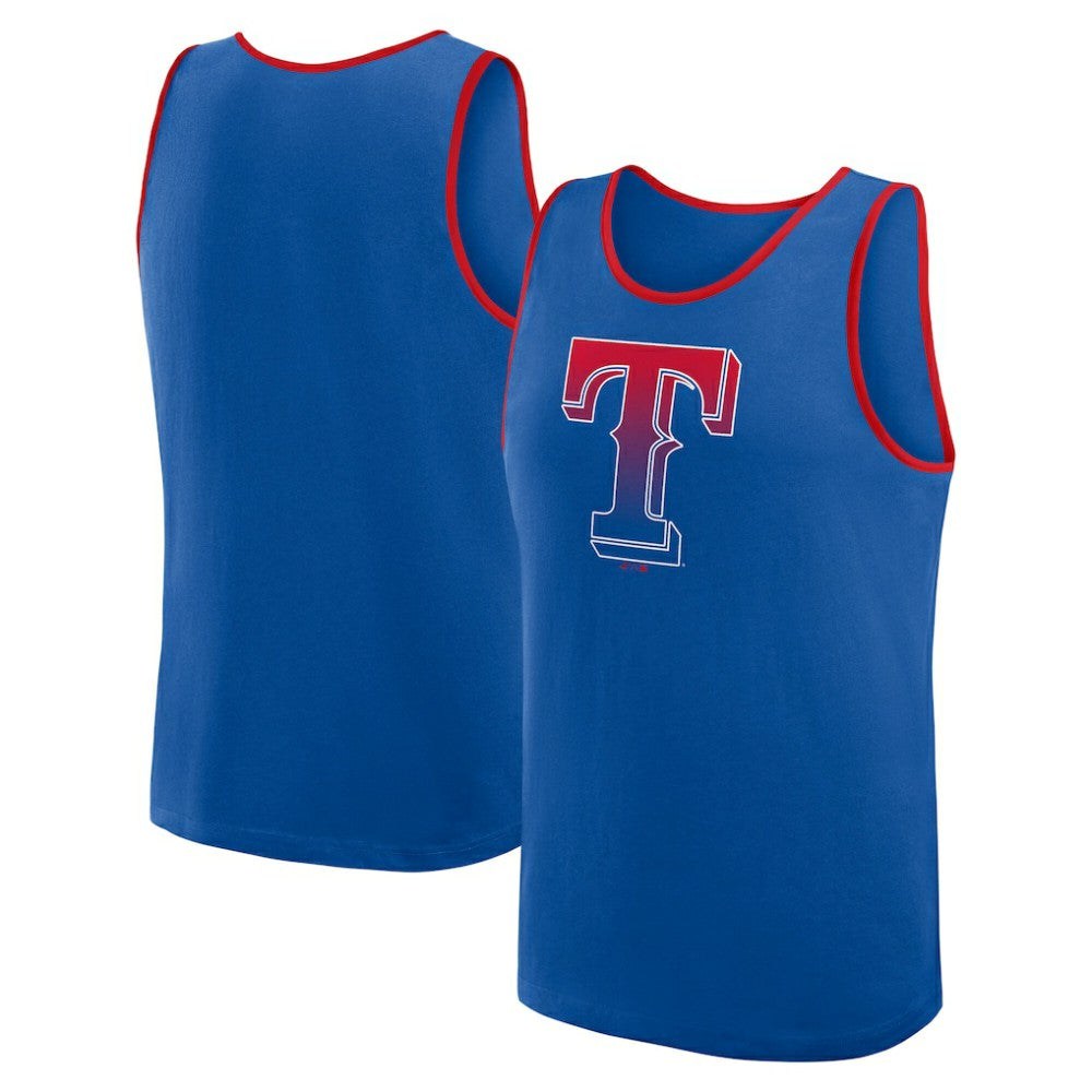 Texas Rangers Logo Athletic Unmatched Success Tank Top - Royal
