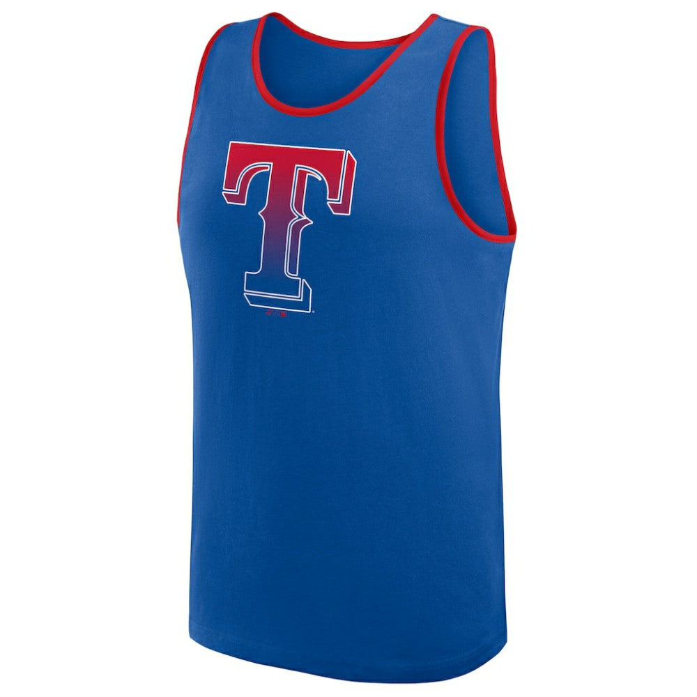 Texas Rangers Logo Athletic Unmatched Success Tank Top - Royal