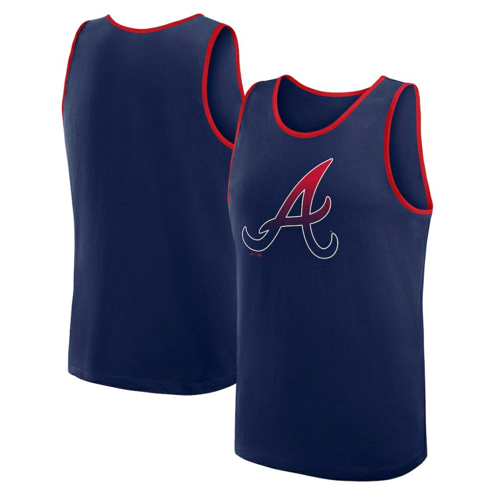 Atlanta Braves Logo Athletic Unmatched Success Tank Top - Navy