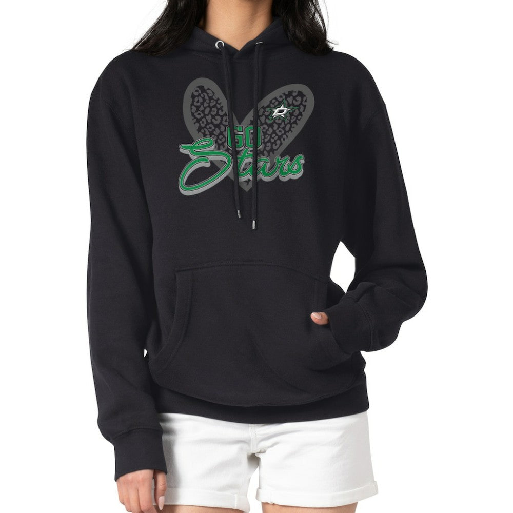 Dallas Stars G-III 4Her by Carl Banks Women's Animal Print Heart Fleece Pullover Hoodie