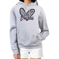 Columbus Blue Jackets G-III 4Her by Carl Banks Women's Animal Print Heart Fleece Pullover Hoodie
