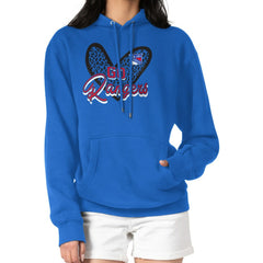 New York Rangers G-III 4Her by Carl Banks Women's Animal Print Heart Fleece Pullover Hoodie