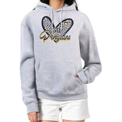 Pittsburgh Penguins G-III 4Her by Carl Banks Women's Animal Print Heart Fleece Pullover Hoodie